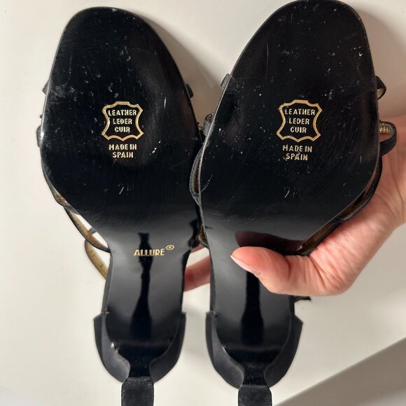 size 9 satin Allure heels dance shoes - Picture 4 of 9